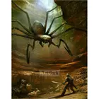 Картина из страз 5d огромный паук полный квадраткруглый монстр из фильма сделай сам бриллиантовое украшение для дома