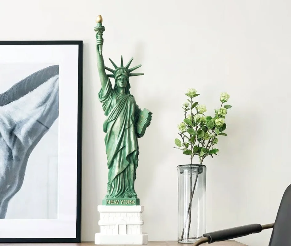

38cm Statue of Liberty Home Character Model Decoration Accessories Office Desk Display Decor Travel Souvenirs Living Room