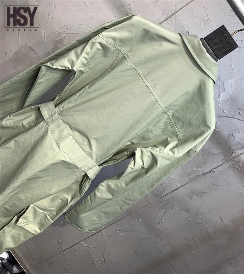 Новый Модный женский комбинезон оверсайз Повседневный длинный рукав отложной