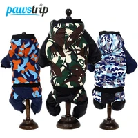 s xxl camouflage winter dog clothes thicken warm puppy jumpsuit fleece small dogs hoodie for teddy chihuahua pet dog clothing