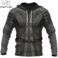 3d printed knight medieval armor men hoodie knights templar harajuku fashion jacket pullover unisex cosplay hoodies qs 008