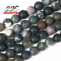 matte natural indian agates stone beads matte onyx round loose beads for making jewelry diy bracelets necklace 15 4 6 8 10 12mm