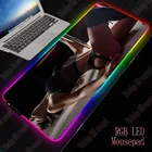 Коврик для мыши XGZ Sexy Dance Girl, большой компьютерный коврик для мыши, большой игровой коврик для мыши со светодиодной подсветкой, ночник RGB USB, проводное освещение для геймеров CSGO DOTA