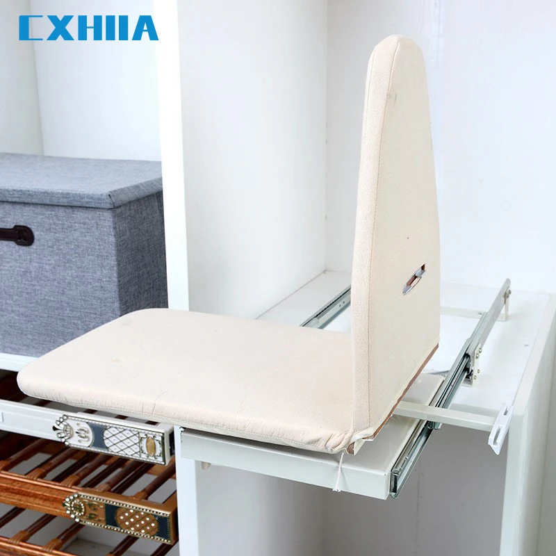 CXHIIA-estante de tabla de planchar para el hogar, guardarropa con amortiguaci&oacute;n, caj&oacute;n plegable, telesc&oacute;pico oculto-0