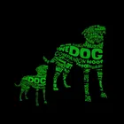 Нашивка с надписью deal with it, наклейки для одежды с изображением собаки, термопереводные, с рисунком животных