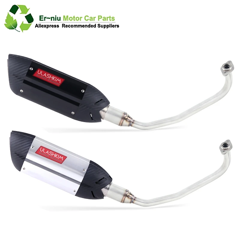 

For HONDA PCX125 PCX150 Motorcycle Scooter Exhaust Muffler Full System Middle Pipe Slip-On Escape Fit