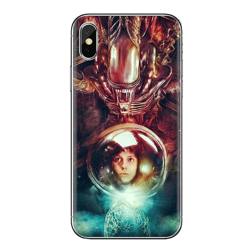 Прозрачные чехлы из ТПУ для samsung Galaxy S2 S3 S4 S5 MINI S6 S7 edge S8 S9 Plus Note 2 3 4 5 8 Coque Fundas Alien Raiders |