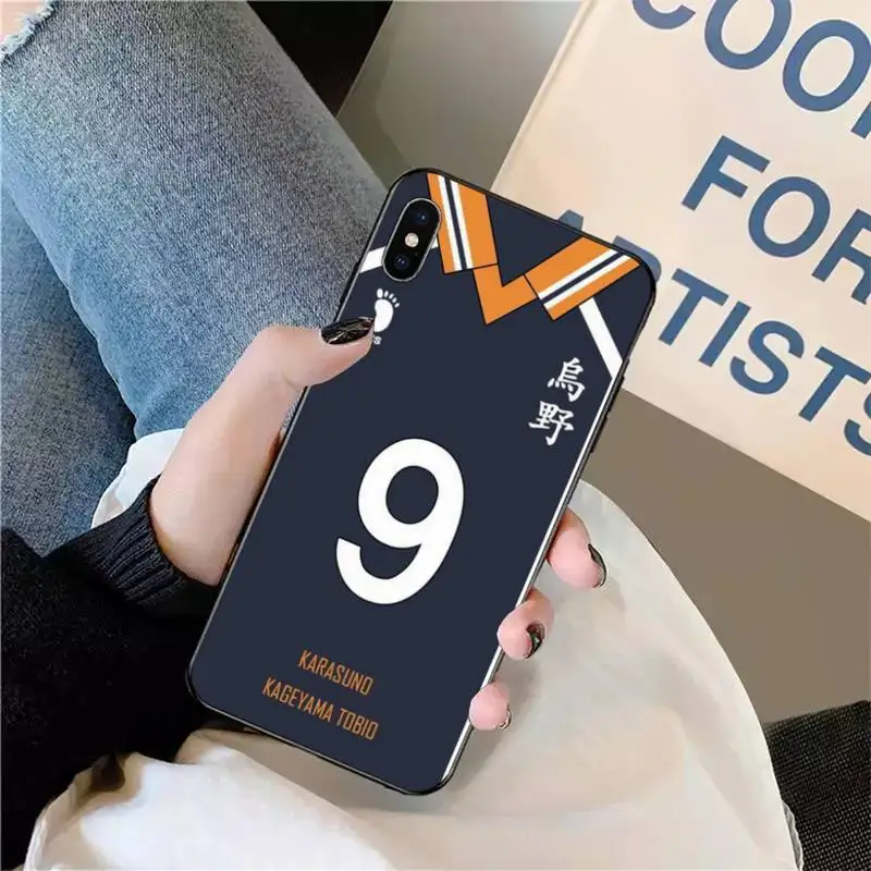 

Haikyuu!! Karasuno Jersey Shoyo Hinata Phone Case for iPhone 11 12 pro XS MAX 8 7 6 6S Plus X 5S SE 2020 XR mini