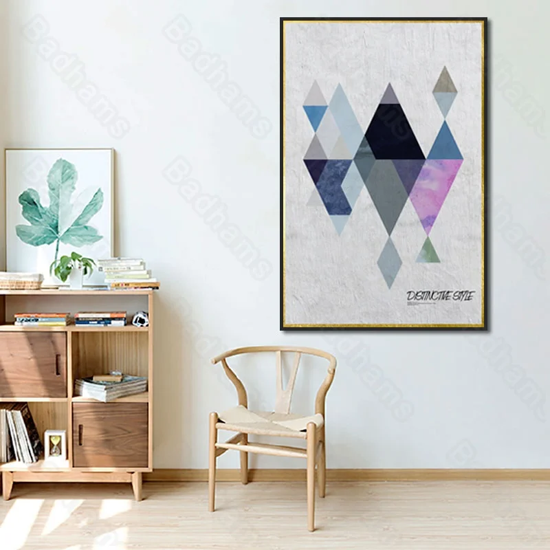 

Nordic Decoration Home Living Room Decoration Painting Simple Background Wall Porch Abstract Painting Geometric Painting