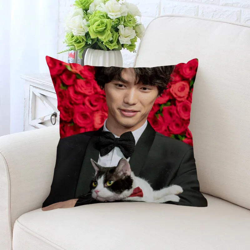 

Custom Fukushi Sota Pillowcase Square Zippered Home Decorative Pillow Cover Wedding Custom Gift For Two Sides Printed
