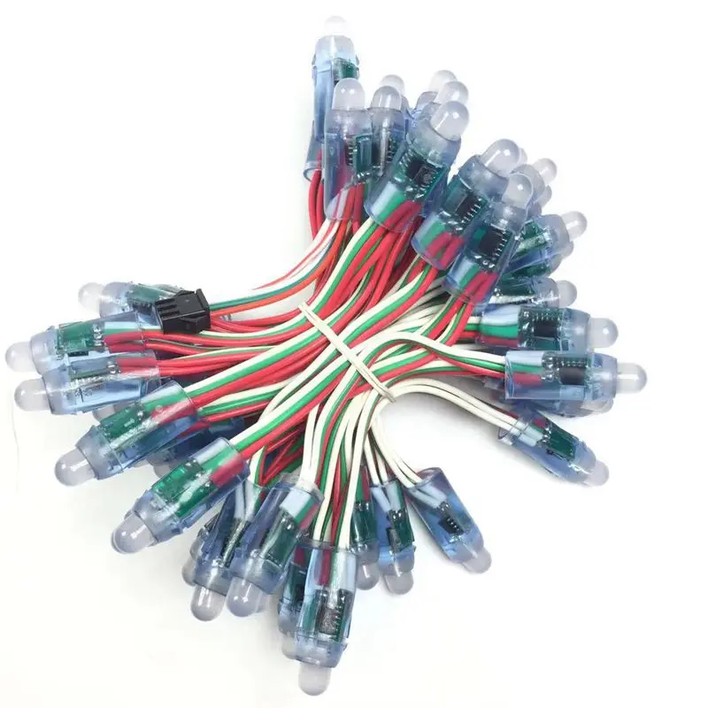 Полноцветный светодиодный пиксельный световой модуль WS2811 12 мм 500 шт. постоянный