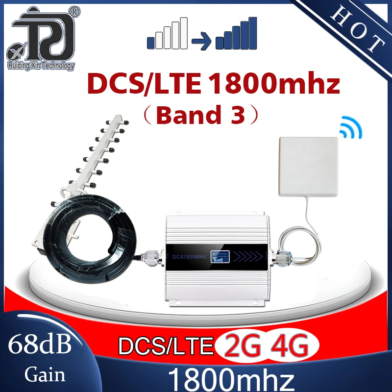 Усилитель сотовой связи 4G LTE1800 ретранслятор сигнала сотового телефона gsm 2G 4g DCS 1800