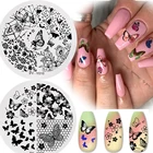 Пластины для стемпинга ногтей PICT YOU Butterfly, из нержавеющей стали, геометрические шаблоны трафаретов, для дизайна ногтей