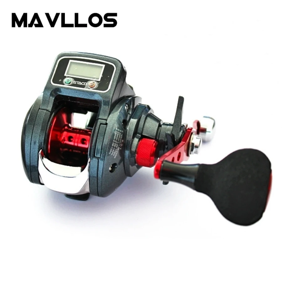 Mavllos цифровой светодиодный дисплей Рыболовная катушка для забрасывания приманки