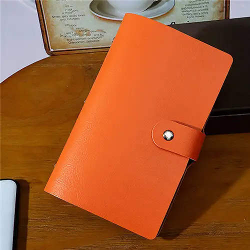 orange Сумочка для карт, 1 шт., 156 бит, унисекс, бизнес-держатель для карт из искусственной кожи, сумка для кредитных карт, Carteira Mujer, Прямая поставка - Цвет: orange