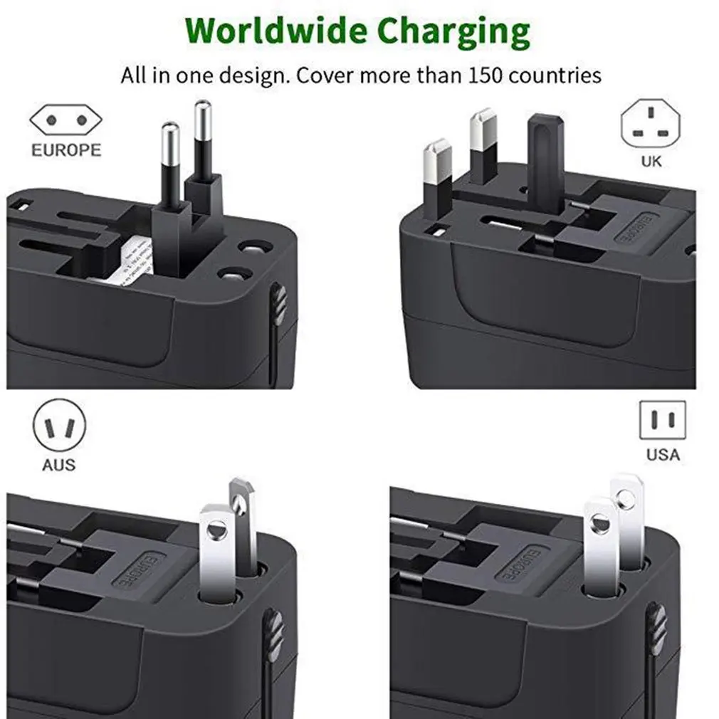 WTA-502U 2USB Multifunctional Travel Switch Plug Conversion European Standard Converter | Электроника