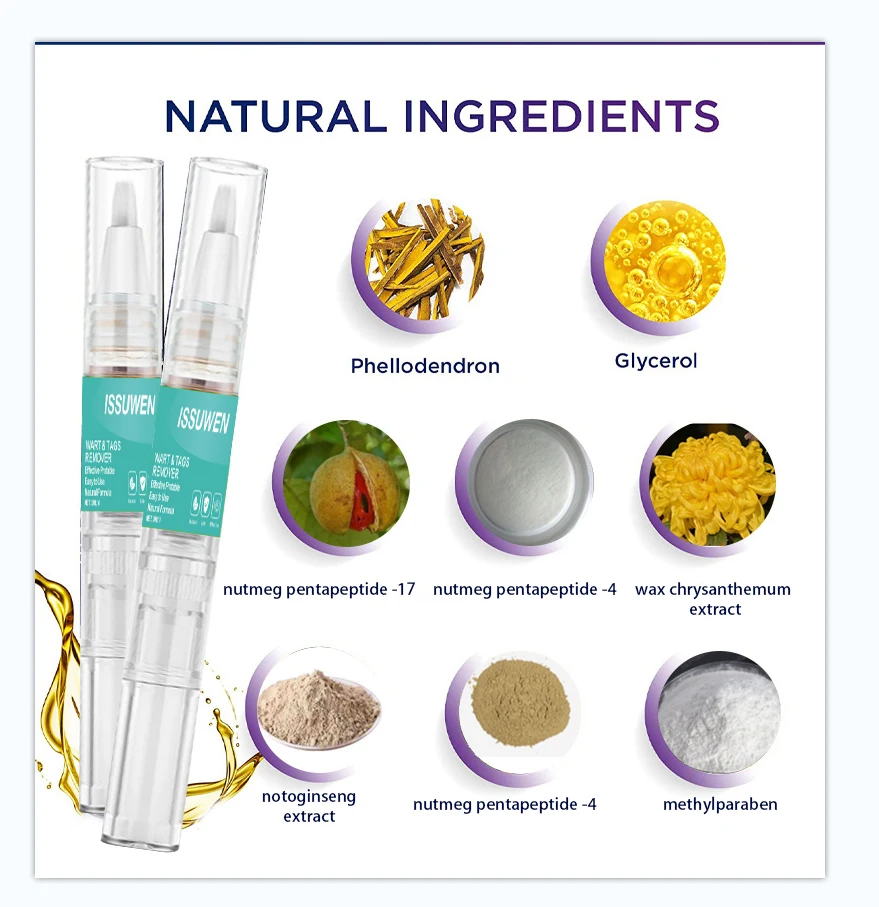 

New Skin Tag Remove Ointment Fast Treatment Wart Moles Foot Corn Papillomas Cream Chinese Herbal Medical Plaster 3ml&4pcs/set