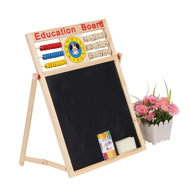 

Double-Sided Drawing Board Kids 2 In 1 Education Blackboard Magnetic Educational Toys Durable Education Professional Whiteboard