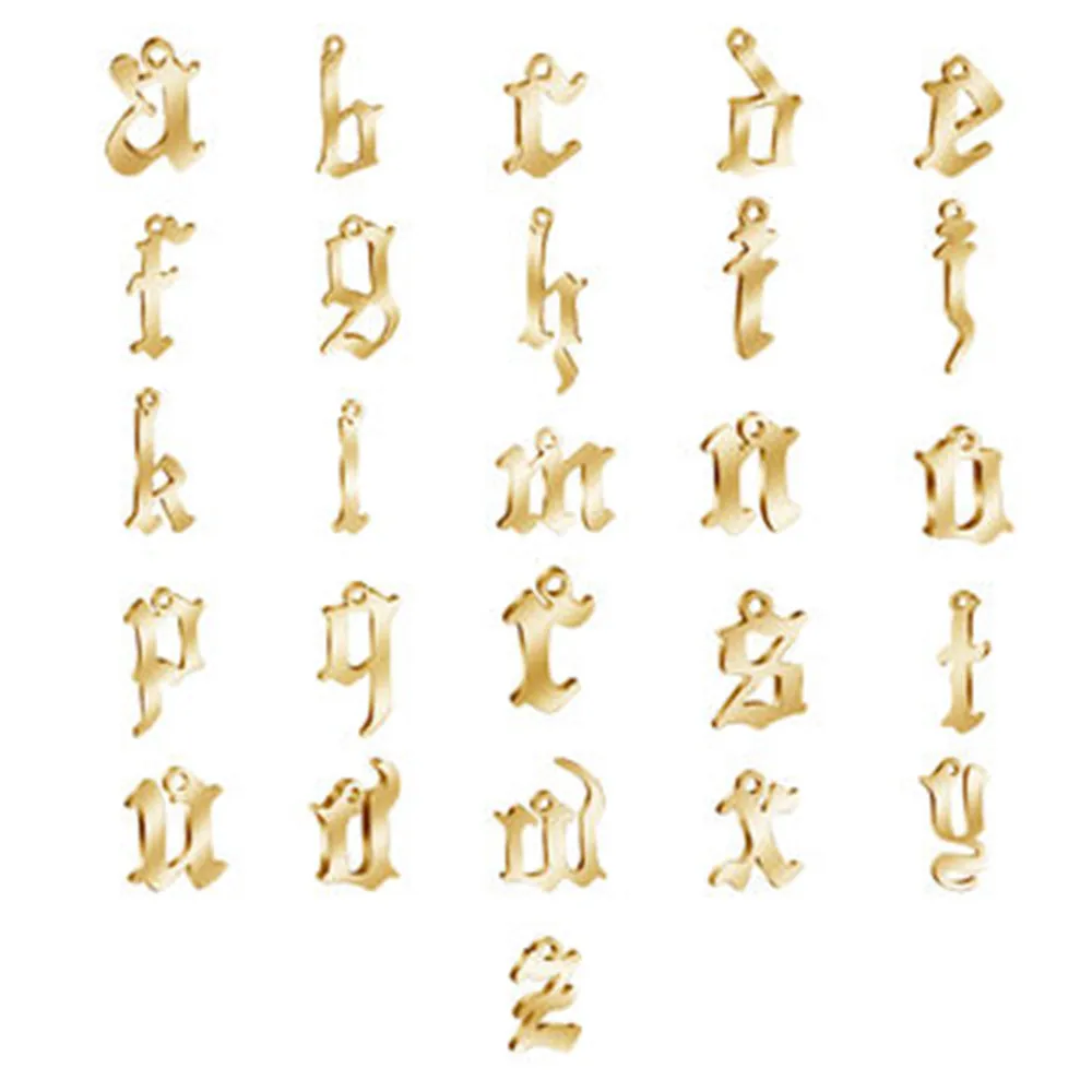 ELANUOYY 26 шт. A-Z Подвеска из нержавеющей стали с буквами начальника Ожерелье Подвески DIY ювелирные изделия
