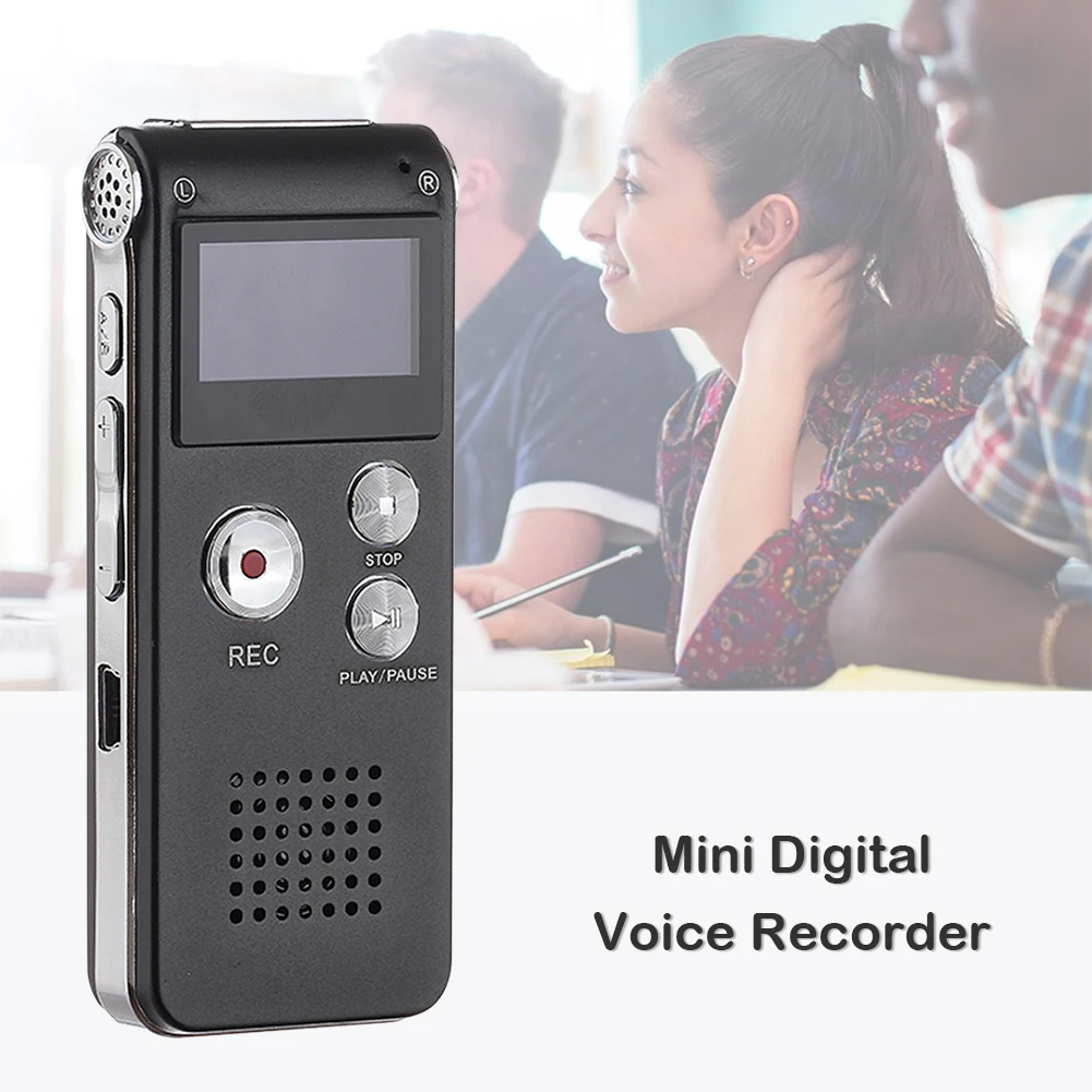 

Professional Voice Activated Digital Audio Recorder 8GB Audio Voice Recorder Portable MP3 Player Mini Digital Recording Pen