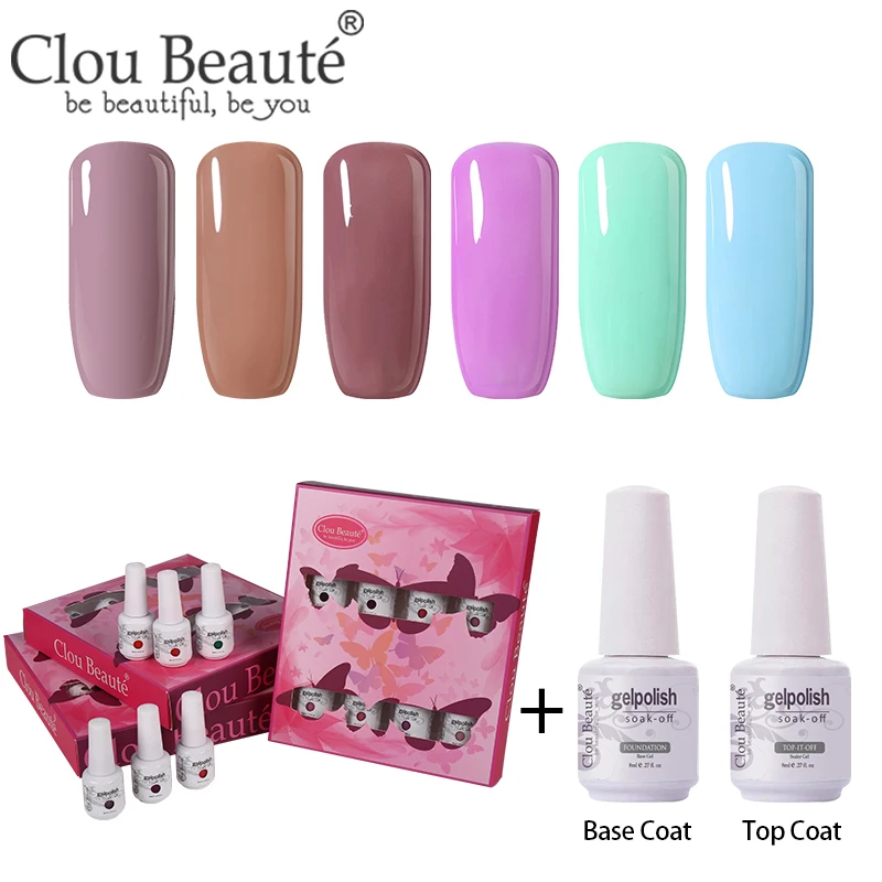 ZH21 Clou Beaute 8 шт./компл. Гель-лак для ногтей гибрид Лаки грунтовка лаки для ногтей Маникюр 8 мл Гель-лак для ногтей УФ лак - Цвет: ZH21