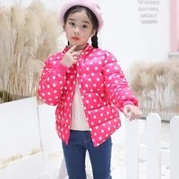 6 12year teenage girls clothes winter thickened warm coat fashion polka dots cotton padded jackets childrens quality clothing