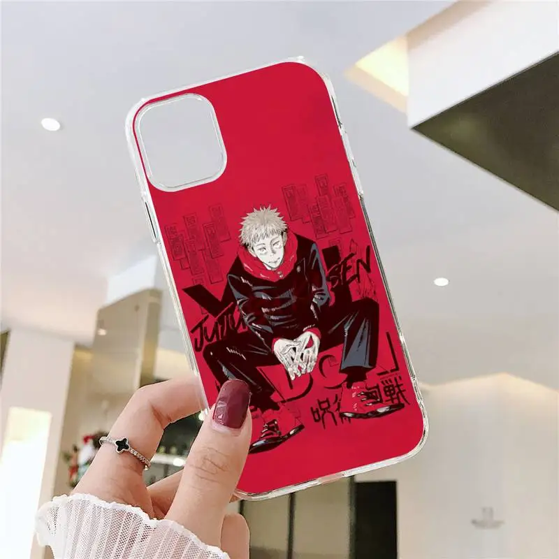 

Jujutsu Kaisen Anime Phone Cases Transparent soft For iphone 5 5s 5c se 6 6s 7 8 11 12 plus mini x xs xr pro max