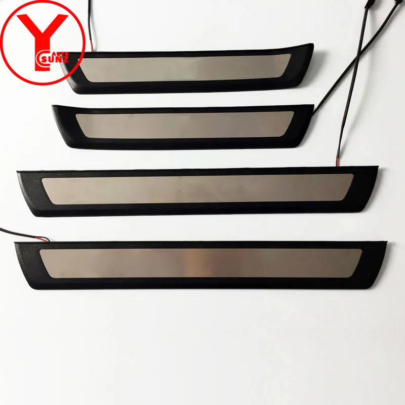 YCSUNZ ABS светодиодные пороги накладка на автомобиля защитные детали для порога