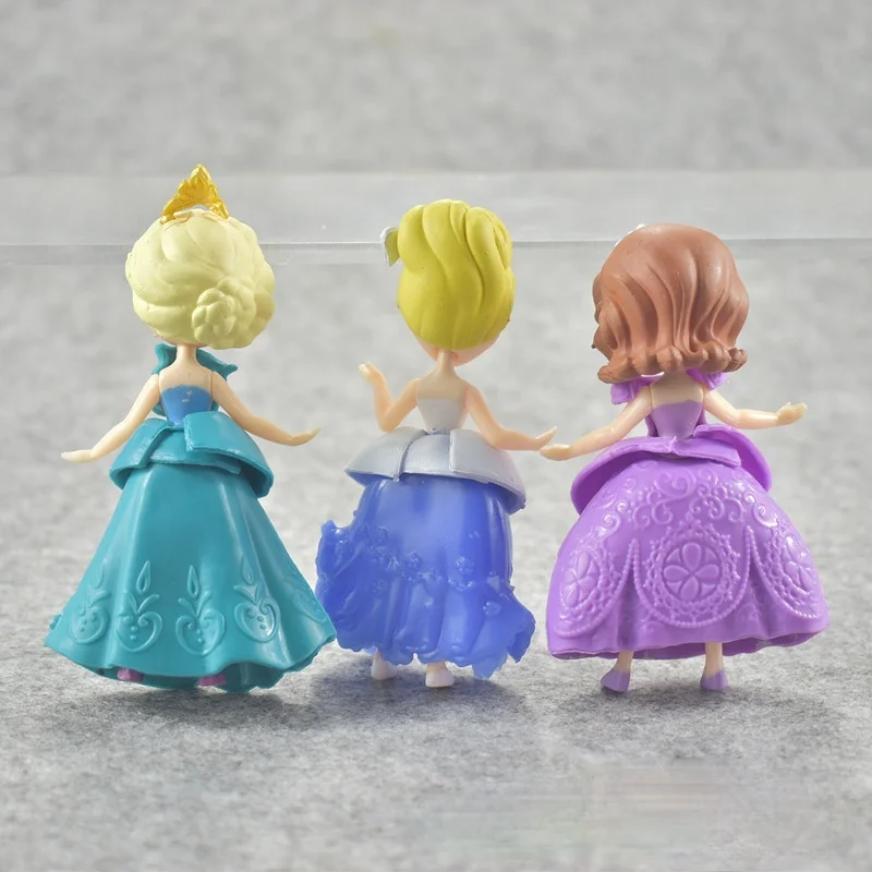 

Disney Dream Princess 6pcs Snow White Aisha Sofia Ariel Figure Cake Decoration Toys Hobbies Action Figures for Children Gift