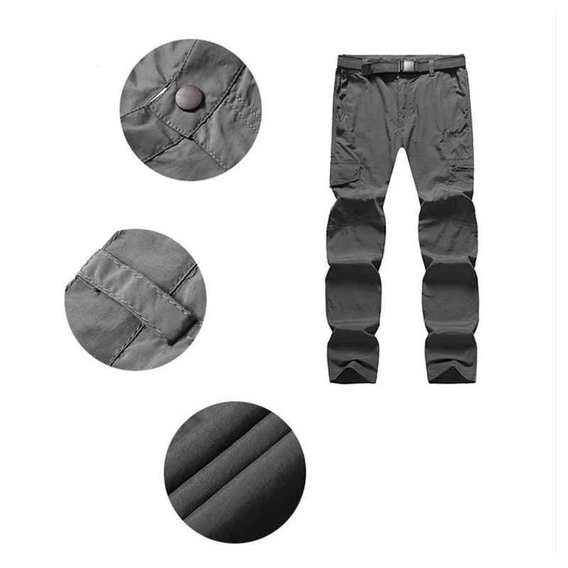 

M-4XL Men's Summer Fishing Trekking quick dry Cycling shirt Hiking pant Sport camping Breathable Climing Travel Trouser