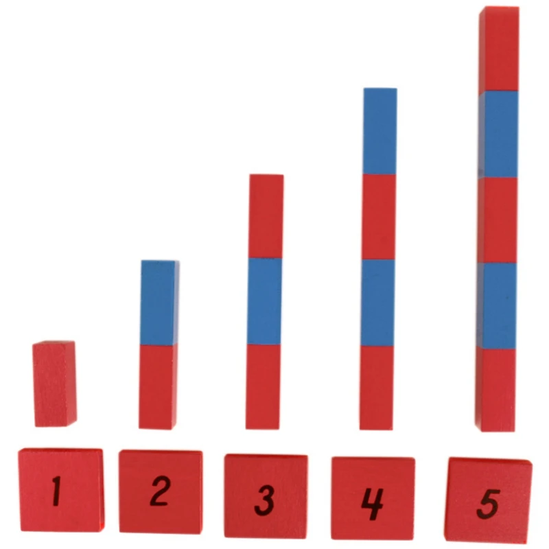 

Baby Toy Small Numerical Rods Mathematics Red & Blue Rods Math Toy Learning