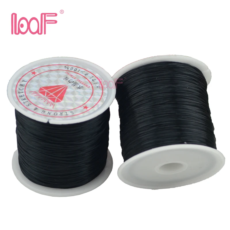 Эластичная нить для бисероплетения LOOF 1 шт. 80 м/рулон 0 8 мм эластичная инструмент