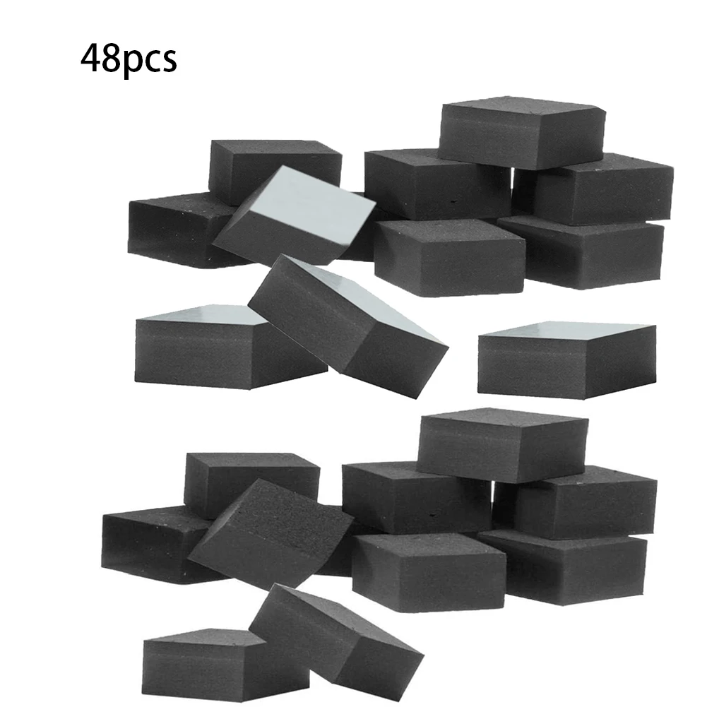 

48Pcs Flower Plant Invisible Pot Feet Risers Natural Rubber Pot Mat Non-Slip CubePlant Pots Risers Pad Flower Pot Feet