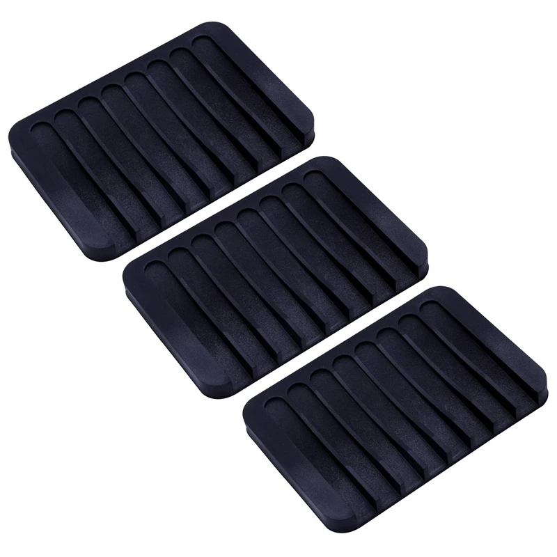 Топ 6 шт набор силиконового мыла для душа держатель прямоугольник вогнутый 3