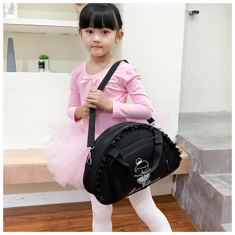 Милые танцевальные сумки для девочек с принтом принцессы фиолетовая кружевная