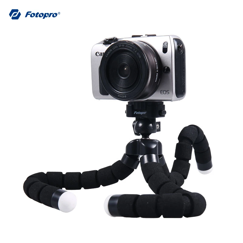 

Fotopro Mini Flexible Sponge Octopus Tripod For iPhone Xiaomi Phone Smartphone Tripods Gopro Vlog Camera Accessories RM-100-1K