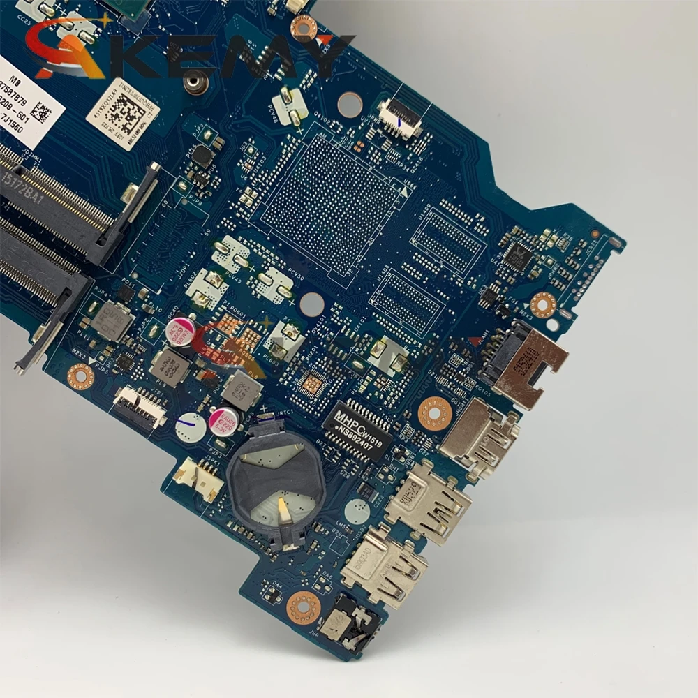 AHL50 / ABL52 LA-C701P для HP 15-AC 15T-AC 250 G4 Материнская плата ноутбука Процессор i5 5200U DDR3 100%