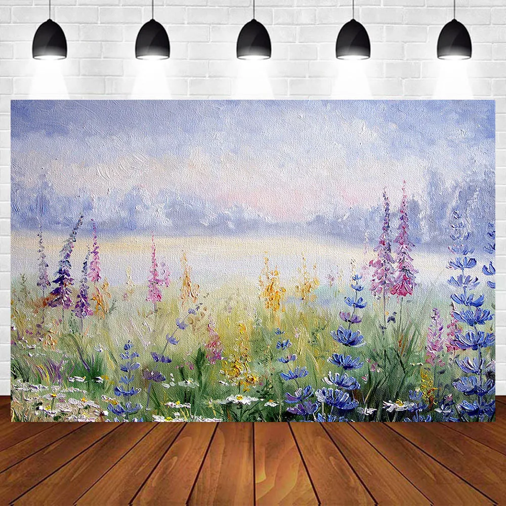 Фотофон Mehofond для новорожденных портрет картина маслом Цветочная фотография