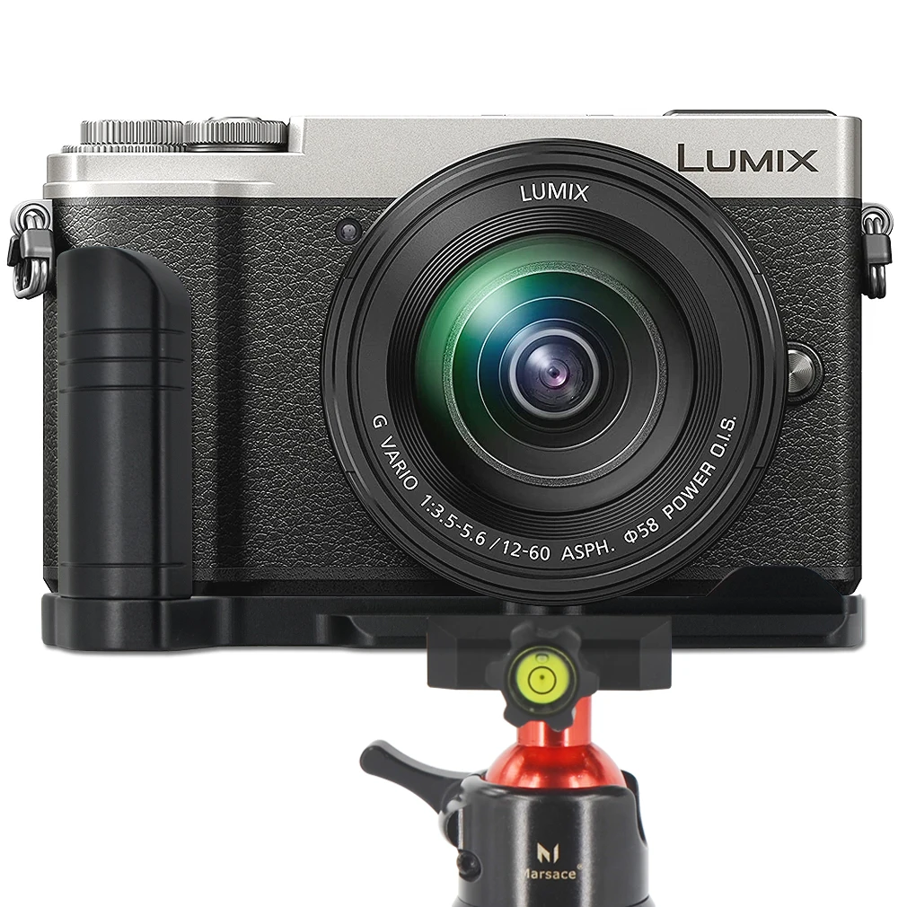 

Quick Release L Plate Bracket Hand Grip Holder Compatible With Panasonic LUMIX GX9 GX85 GX80 GX7III GX7II