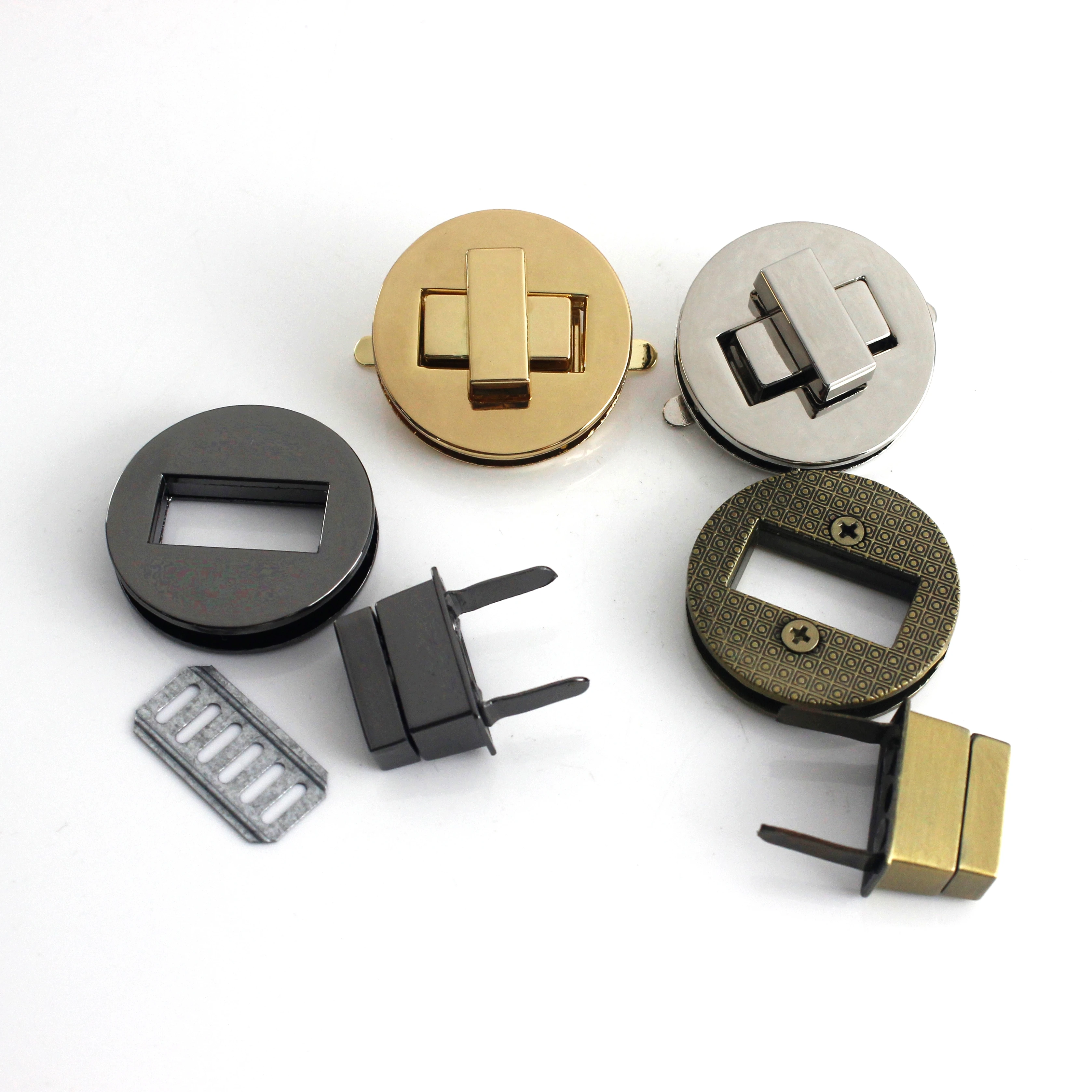 Металлическая сумка с закрученным замком для кожаного ремесла 1 шт. женская на