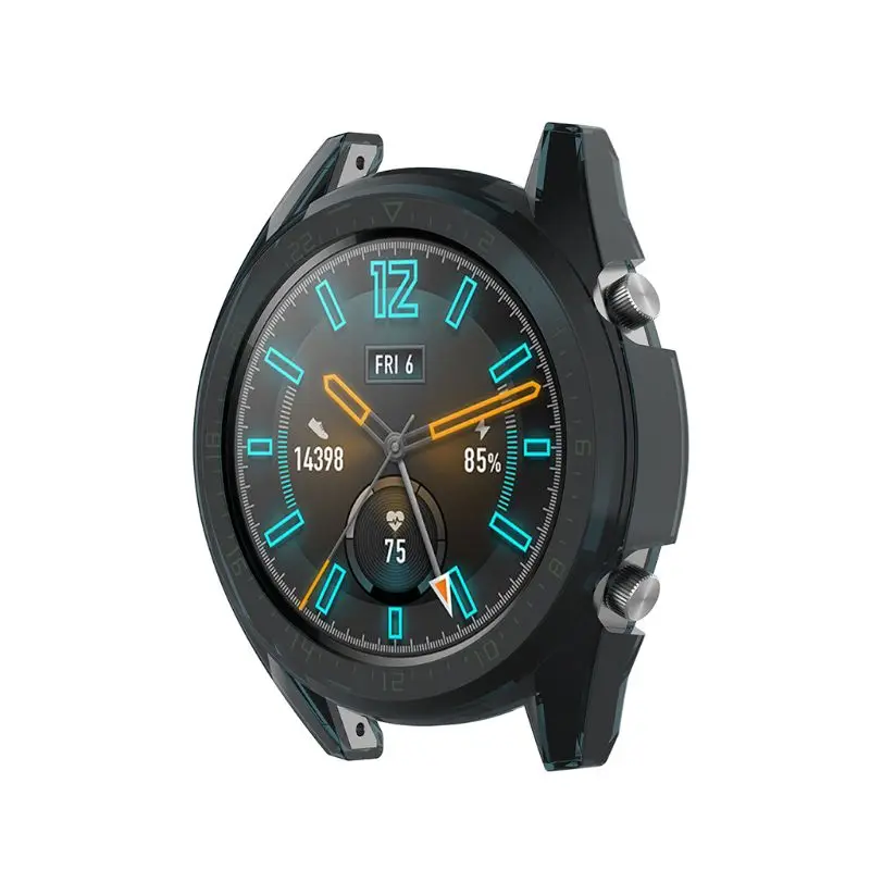 

Clear TPU Screen Protector Bumper Watch Protective Frame Case Cover for Huawei Watch GT2 46mm