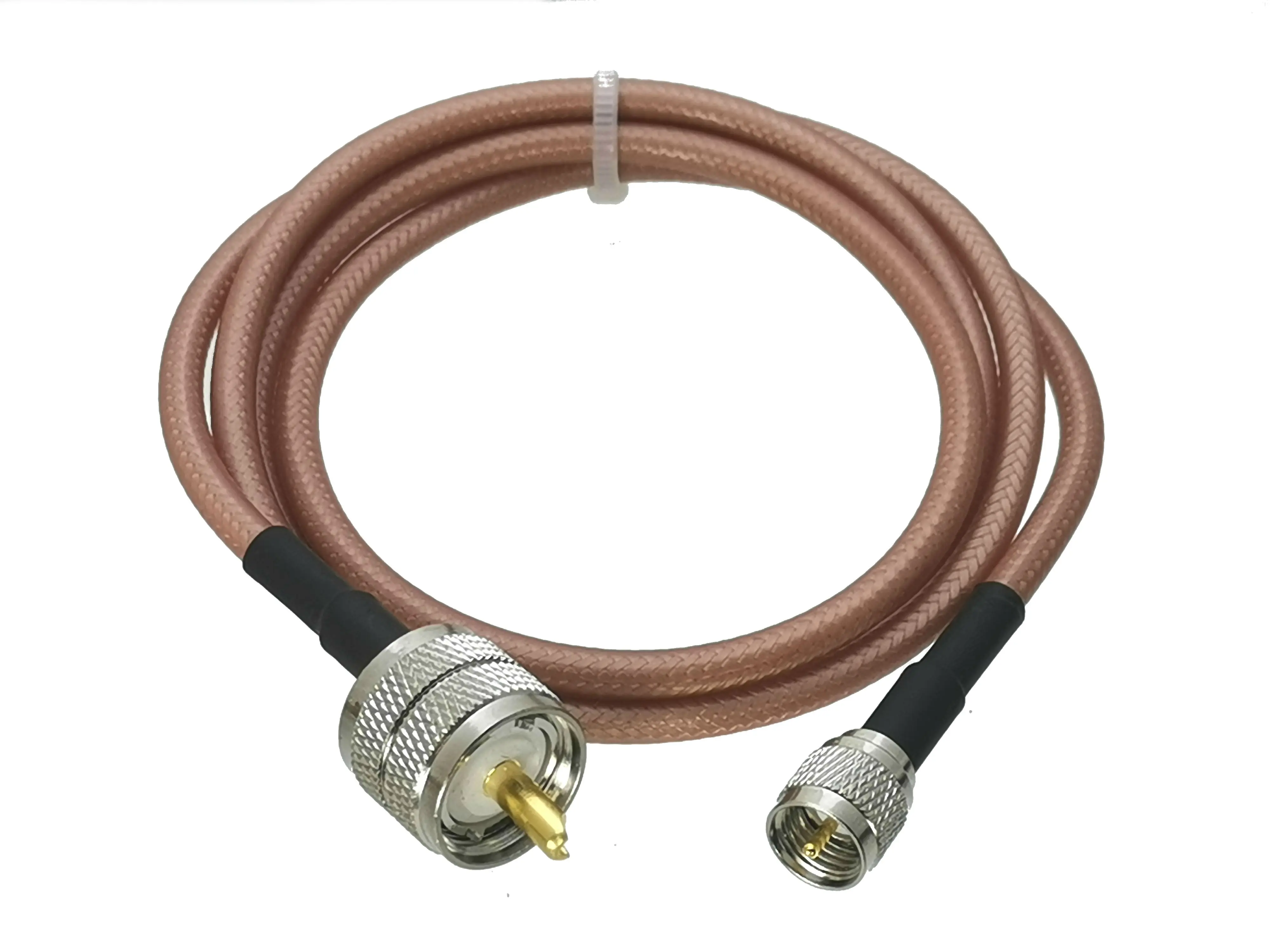 1 шт. RG142 Mini UHF MiniUHF штекер в PL259 прямой RF гибкий соединительный кабель 6 дюймов ~ 10
