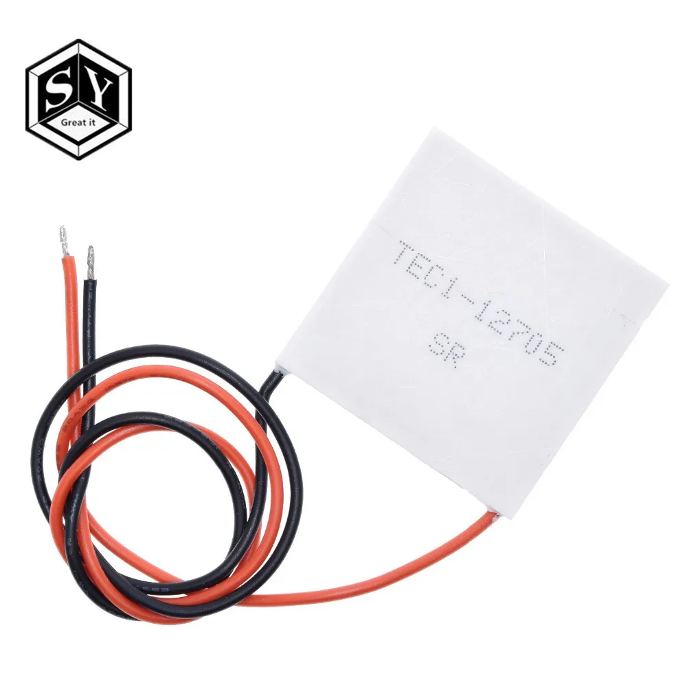 Здорово TEC1-12705 Термоэлектрический охладитель Пельтье TEC1-12706 TEC1-12710 TEC1-12715 40*40 мм 12V Пельтье Elemente модуль - Цвет: TEC1-12705