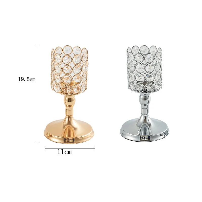 1 шт. открытый Хрустальный фонарь подсвечник креативный домашнее свадебное