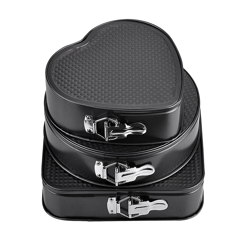 Сковорода Springform 3 шт./компл. сковорода в форме сердца круглая и квадратная съемная