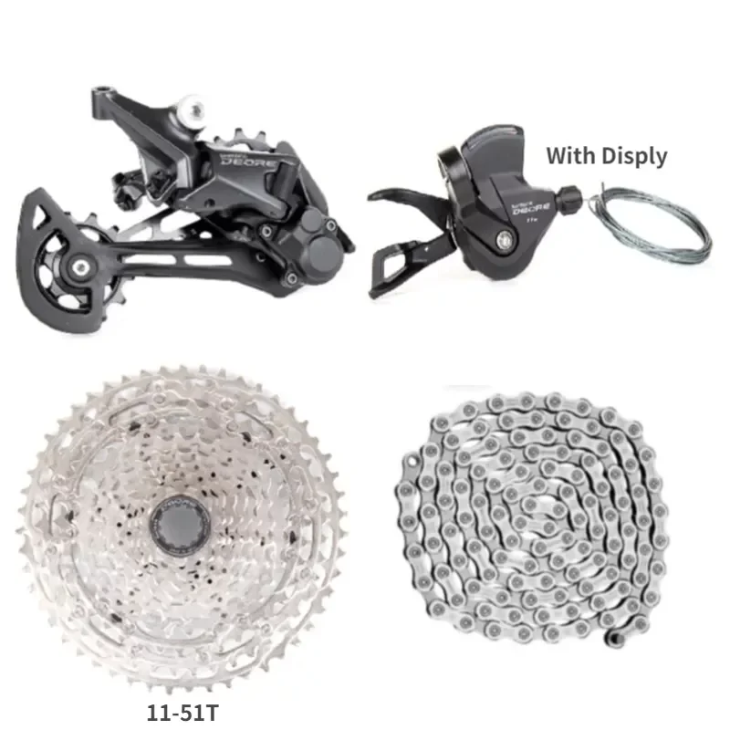 

Набор компонентов для горного велосипеда SHIMANO DEORE M5100, набор скоростей для горного велосипеда 1x11, Задний рычаг переключения передач, Casstte 11-51T ...