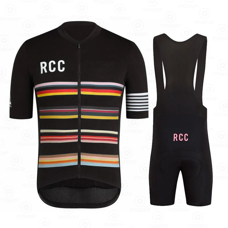 

RCC Road Bike Riding Uniform Summer Training Wear New Cycling Clothing Jersey Set Men RAPHA Short Sleeve Suit Paul Smith Team