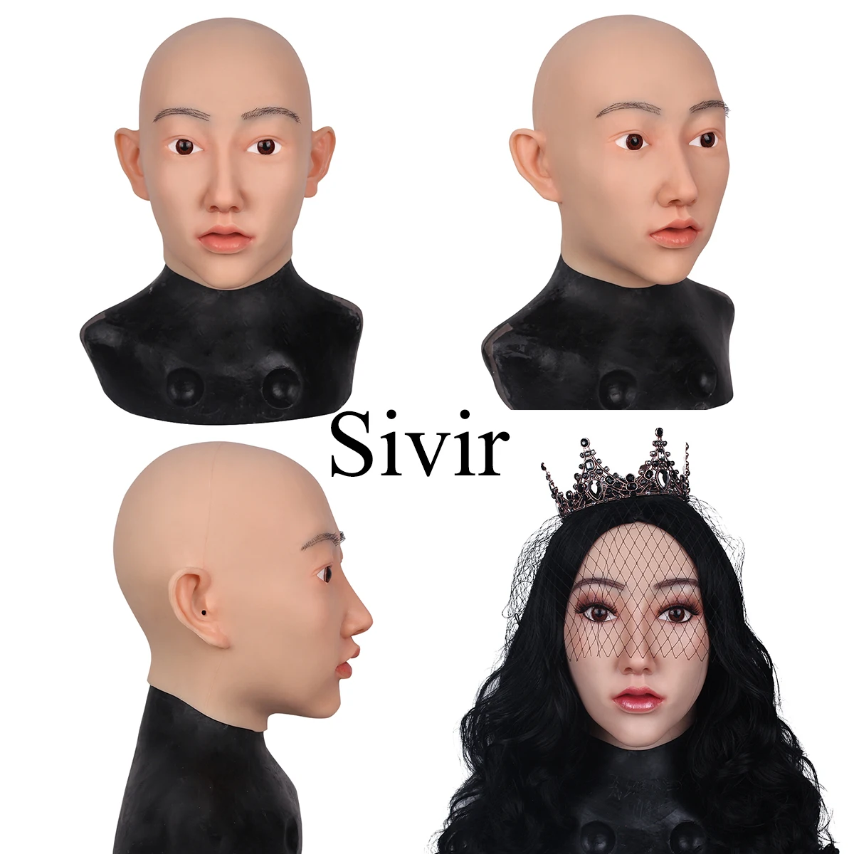 Для наращивания на всю голову маска для трансвеститов перетащите Queen