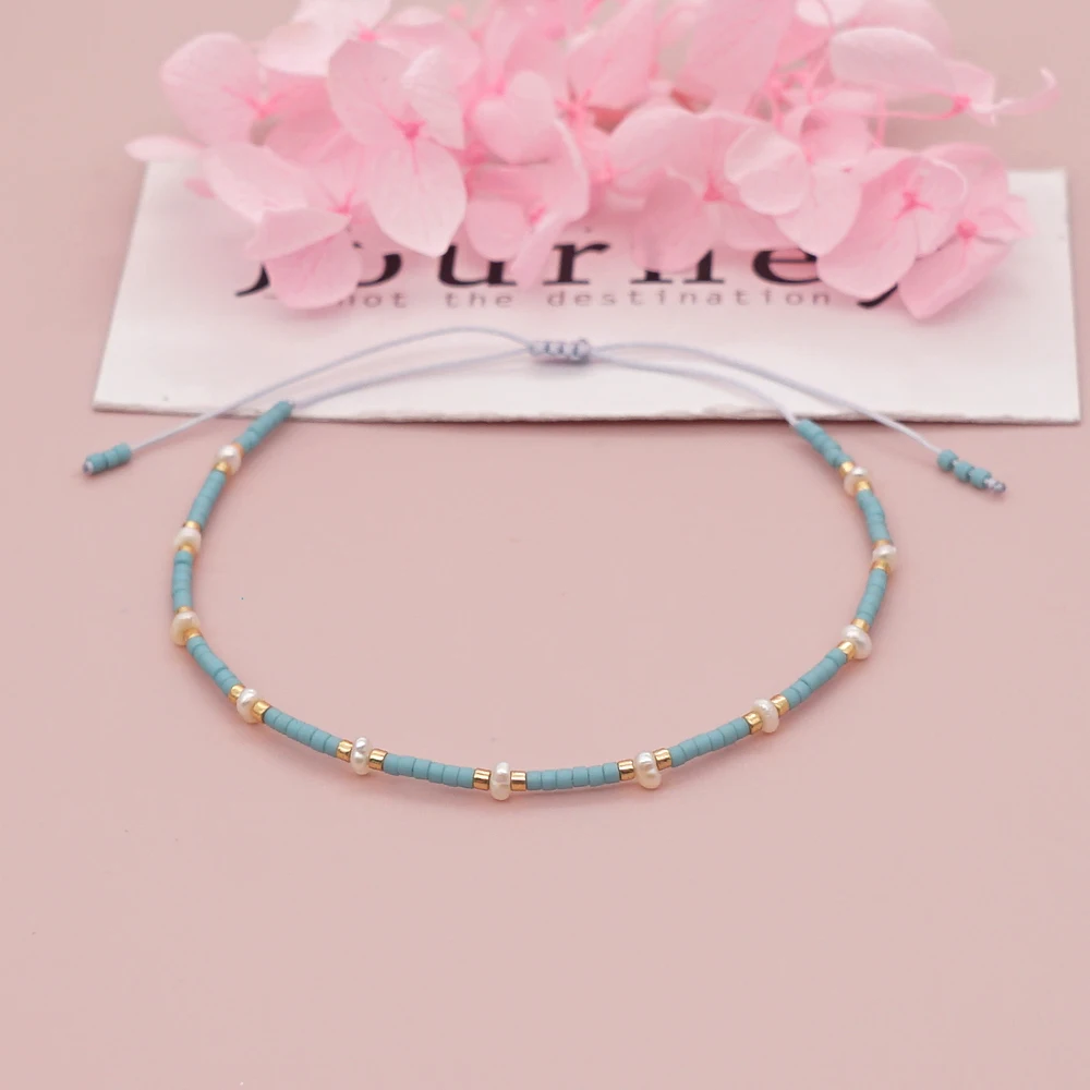 Go2boho браслет с пресноводным жемчугом для женщин Delica бусы Miyuki браслеты из бисера