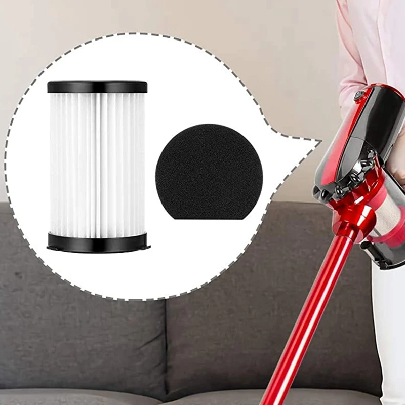 

5 PCS Filter for MooSoo D600 D601 Corded Vacuum Cleaner Filter HEPA Elements